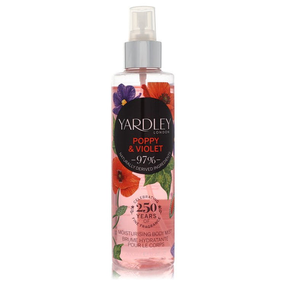 Yardley Poppy & Violet Body Mist By Yardley London for Women 6.8 oz