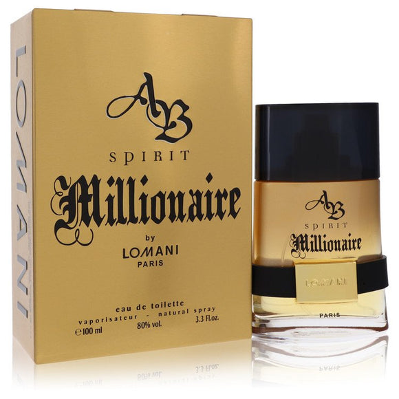 Spirit Millionaire Eau De Toilette Spray By Lomani for Men 3.3 oz
