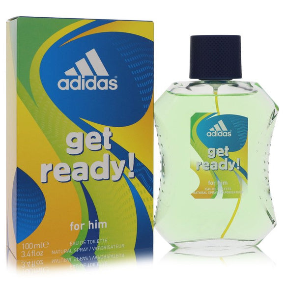 Adidas Get Ready Eau De Toilette Spray By Adidas for Men 3.4 oz