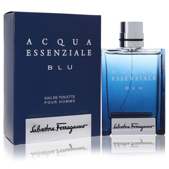 Acqua Essenziale Blu Eau De Toilette Spray By Salvatore Ferragamo for Men 3.4 oz