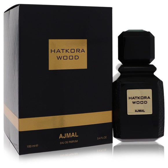 Hatkora Wood Eau De Parfum Spray (Unisex) By Ajmal for Men 3.4 oz