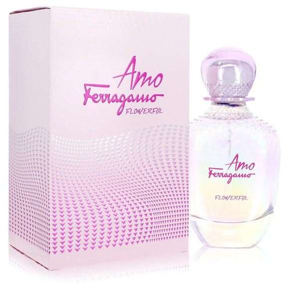 Amo Flowerful Eau De Toilette Spray By Salvatore Ferragamo for Women 3.4 oz