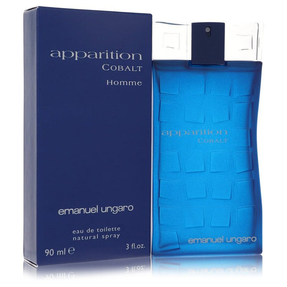 Apparition Cobalt Eau De Toilette Spray By Ungaro for Men 3 oz