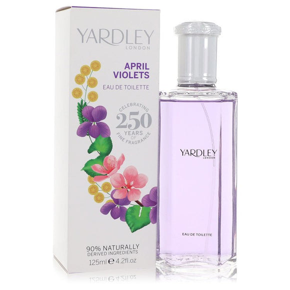 April Violets Eau De Toilette Spray By Yardley London for Women 4.2 oz