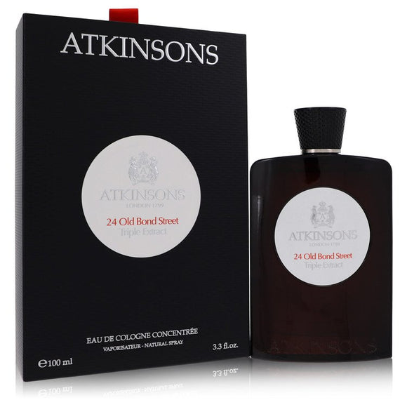 24 Old Bond Street Triple Extract Eau De Cologne Concentree Spray By Atkinsons for Men 3.3 oz