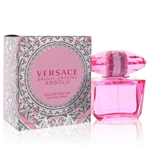 Bright Crystal Absolu Eau De Parfum Spray By Versace for Women 3 oz