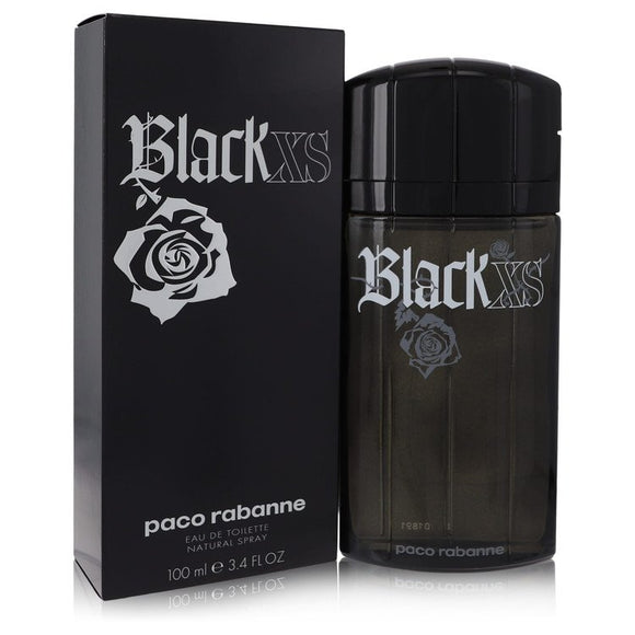 Black Xs Eau De Toilette Spray By Paco Rabanne for Men 3.4 oz