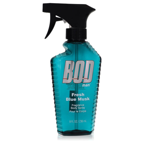 Bod Man Fresh Blue Musk Body Spray By Parfums De Coeur for Men 8 oz