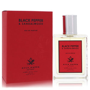 Black Pepper & Sandalwood Eau De Parfum Spray By Acca Kappa for Men 3.3 oz