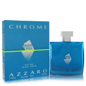 Chrome Under The Pole Eau De Toilette Spray (Alcohol Free) By Azzaro for Men 3.4 oz