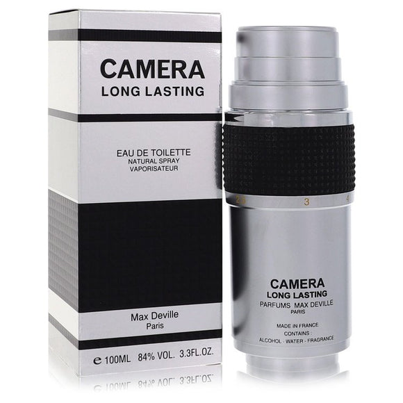 Camera Long Lasting Eau De Toilette Spray By Max Deville for Men 3.4 oz