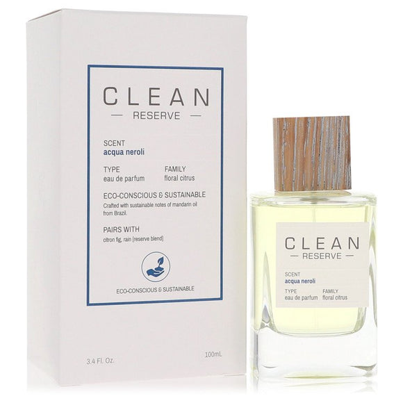 Clean Reserve Acqua Neroli Eau De Parfum Spray By Clean for Women 3.4 oz