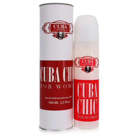 Cuba Chic Eau De Parfum Spray By Fragluxe for Women 3.3 oz