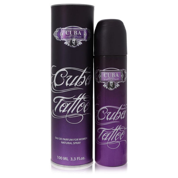 Cuba Tattoo Eau De Parfum Spray By Fragluxe for Women 3.4 oz