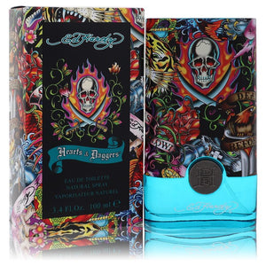 Ed Hardy Hearts & Daggers Eau De Toilette Spray By Christian Audigier for Men 3.4 oz