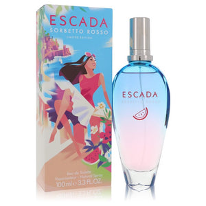 Escada Sorbetto Rosso Eau De Toilette Spray By Escada for Women 3.3 oz