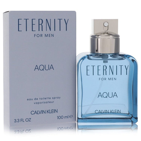 Eternity Aqua Eau De Toilette Spray By Calvin Klein for Men 3.4 oz