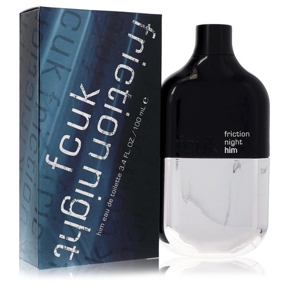 Fcuk Friction Night Eau De Toilette Spray By French Connection for Men 3.4 oz