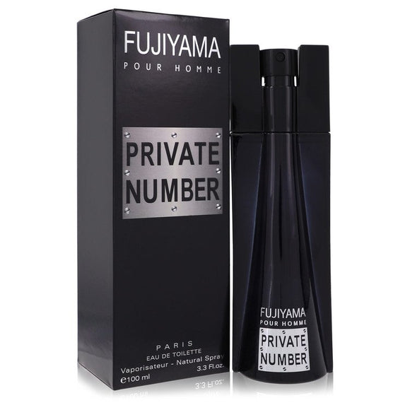 Fujiyama Private Number Eau De Toilette Spray By Succes De Paris for Men 3.3 oz