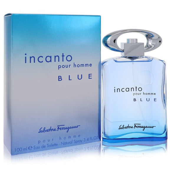 Incanto Blue Eau De Toilette Spray By Salvatore Ferragamo for Men 3.4 oz