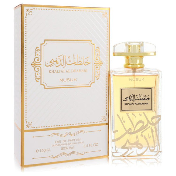 Khaltat Al Dhahabi Eau De Parfum Spray (Unisex) By Nusuk for Men 3.4 oz