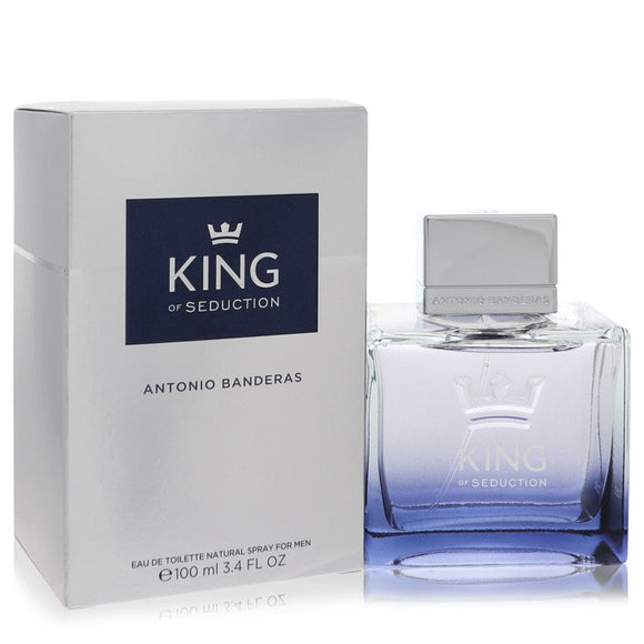 King Of Seduction Eau De Toilette Spray By Antonio Banderas for Men 3.4 oz