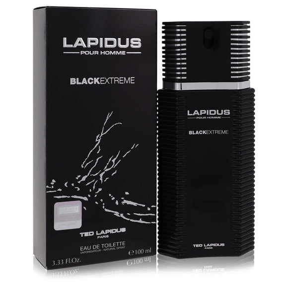 Lapidus Black Extreme Eau De Toilette Spray By Ted Lapidus for Men 3.4 oz