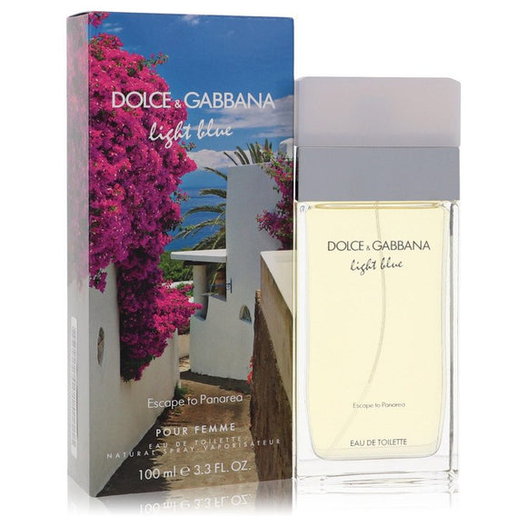 Light Blue Escape To Panarea Eau De Toilette Spray By Dolce & Gabbana for Women 3.3 oz