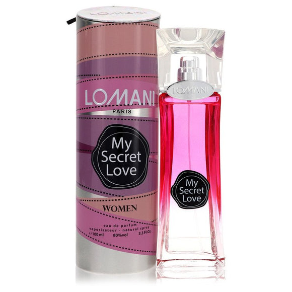 My Secret Love Eau De Parfum Spray By Lomani for Women 3.3 oz