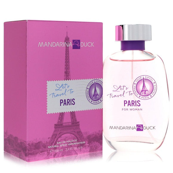 Mandarina Duck Let's Travel To Paris Eau De Toilette Spray By Mandarina Duck for Women 3.4 oz