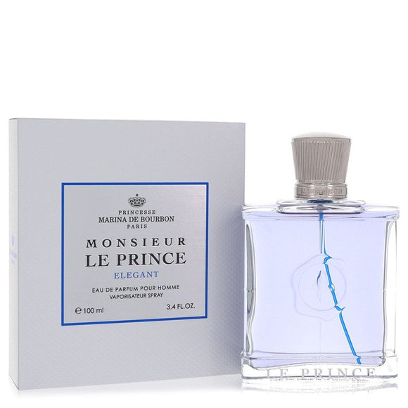 Monsieur Le Prince Elegant Eau De Parfum Spray By Marina De Bourbon for Men 3.4 oz