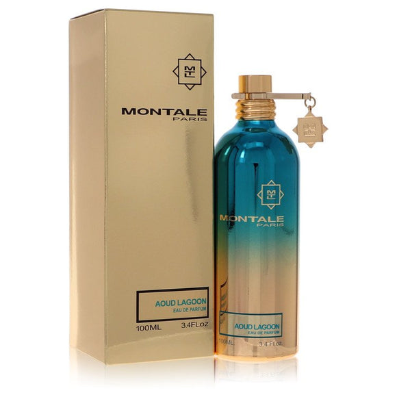 Montale Aoud Lagoon Eau De Parfum Spray (Unisex) By Montale for Women 3.4 oz