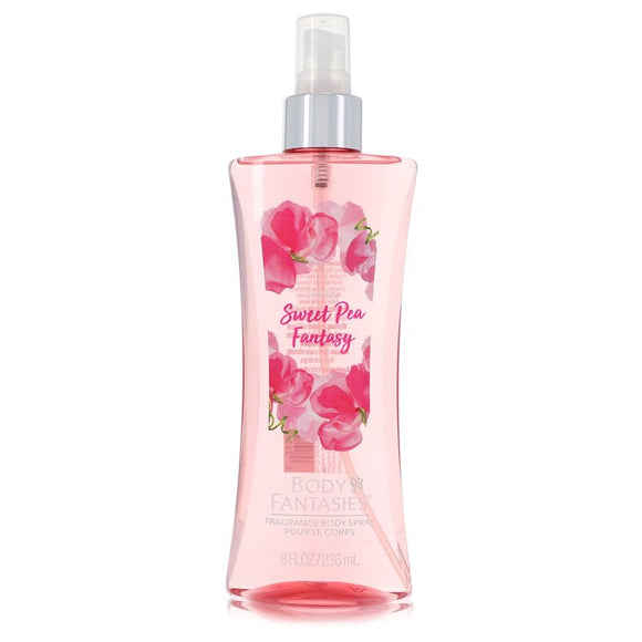 Body Fantasies Signature Pink Sweet Pea Fantasy Body Spray By Parfums De Coeur for Women 8 oz