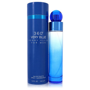 Perry Ellis 360 Very Blue Eau De Toilette Spray By Perry Ellis for Men 3.4 oz