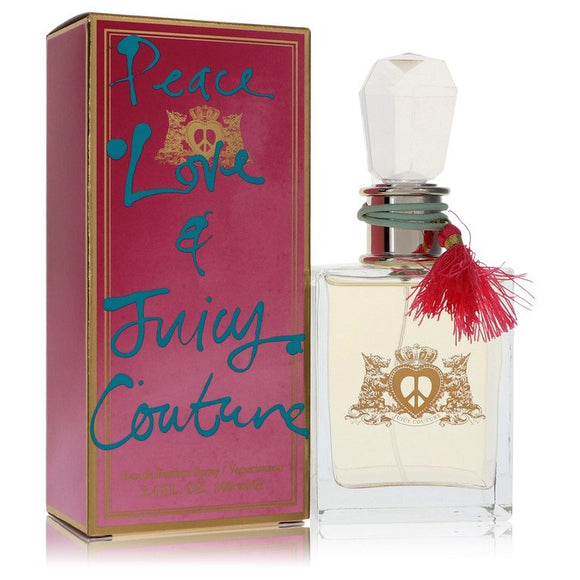 Peace Love & Juicy Couture Eau De Parfum Spray By Juicy Couture for Women 3.4 oz