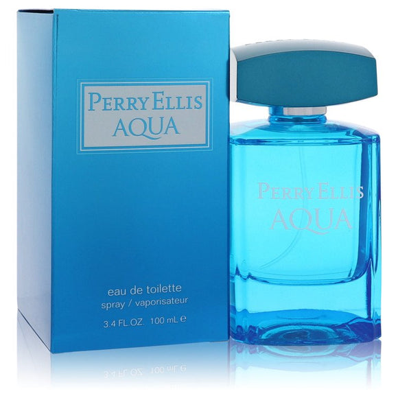 Perry Ellis Aqua Eau De Toilette Spray By Perry Ellis for Men 3.4 oz