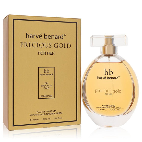 Precious Gold Eau De Parfum Spray By Harve Benard for Women 3.4 oz