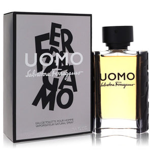 Salvatore Ferragamo Uomo Eau De Toilette Spray By Salvatore Ferragamo for Men 3.4 oz