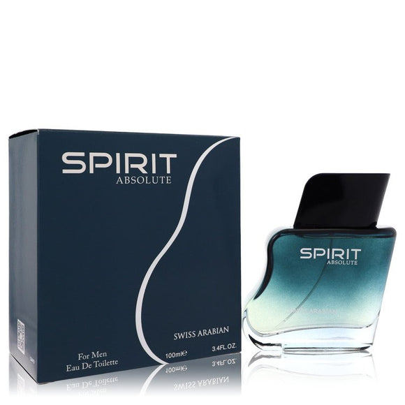 Swiss Arabian Spirit Absolute Eau De Toilette Spray By Swiss Arabian for Men 3.4 oz