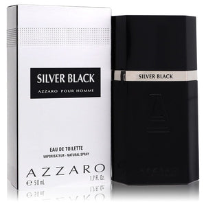 Silver Black Eau De Toilette Spray By Azzaro for Men 1.7 oz