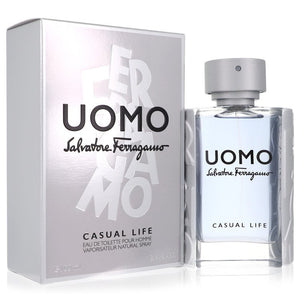 Salvatore Ferragamo Uomo Casual Life Eau De Toilette Spray By Salvatore Ferragamo for Men 3.4 oz