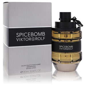 Spicebomb Eau De Toilette Spray By Viktor & Rolf for Men 3 oz