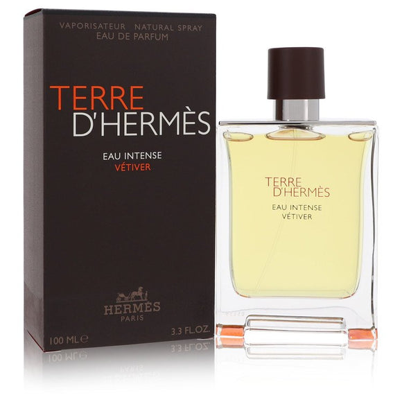 Terre D'hermes Eau Intense Vetiver Eau De Parfum Spray By Hermes for Men 3.3 oz