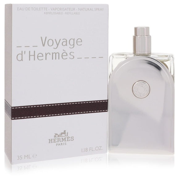 Voyage D'hermes Eau De Toilette Spray Refillable (Unisex) By Hermes for Men 1.18 oz