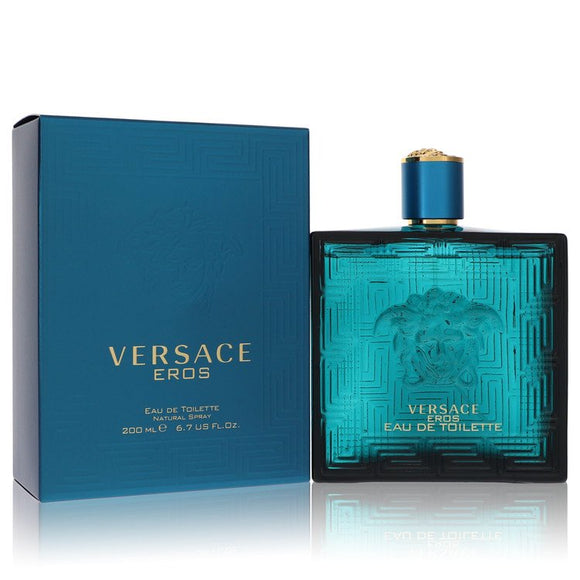 Versace Eros Eau De Toilette Spray By Versace for Men 6.7 oz