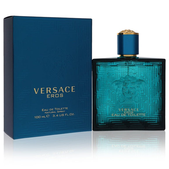 Versace Eros Eau De Toilette Spray By Versace for Men 3.4 oz