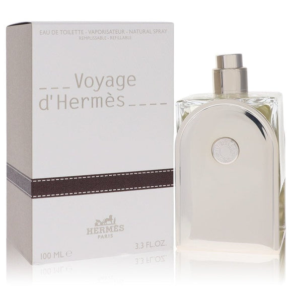 Voyage D'hermes Eau De Toilette Spray Refillable (Unisex) By Hermes for Men 3.3 oz