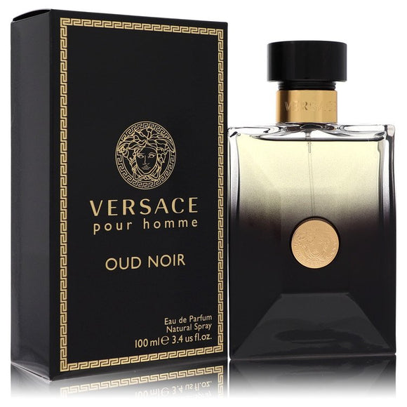 Versace Pour Homme Oud Noir Eau De Parfum Spray By Versace for Men 3.4 oz