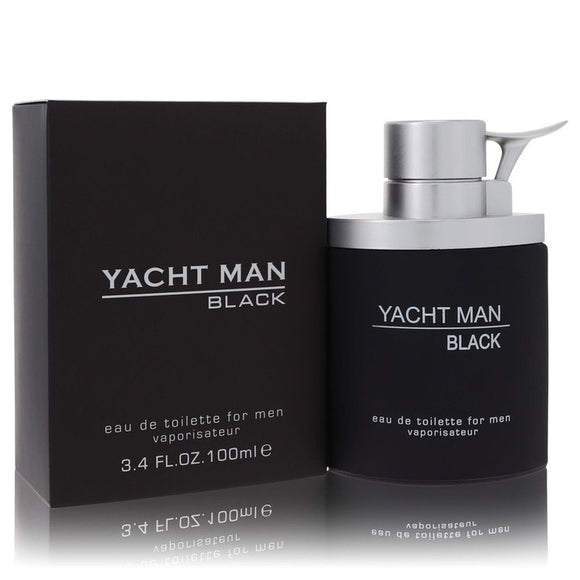 Yacht Man Black Eau De Toilette Spray By Myrurgia for Men 3.4 oz