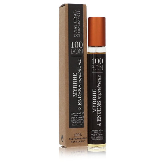 100 Bon Myrrhe & Encens Mysterieux Mini Concentree De Parfum (Unisex Refillable) By 100 Bon for Men 0.5 oz